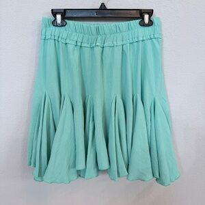 Oddy Mint Green Godet Skirt